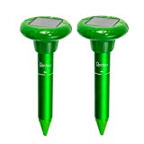 Set di 2 Repellente Solare Scaccia Talpa Trappole per Talpe con Vibrazione Ideale per allontanare Anti Prodotti contro le Talpe Serpenti Arvicole Formiche - Impermeabile - Protezione Giardino 625 m²