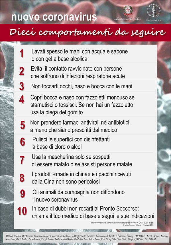 dieci comportamenti da seguire