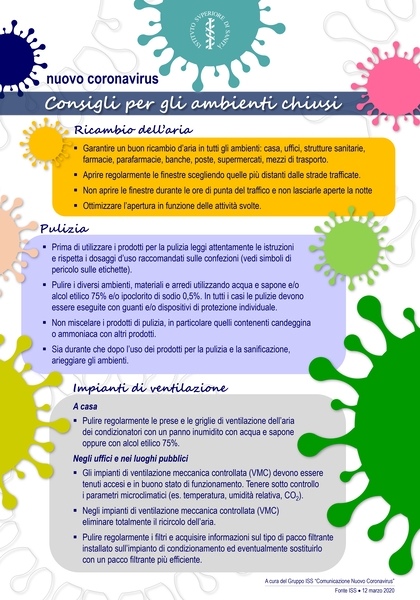 indicazioni coronavirus