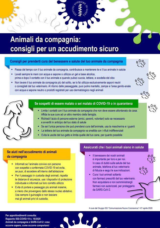 locandina animali da compagnia iss