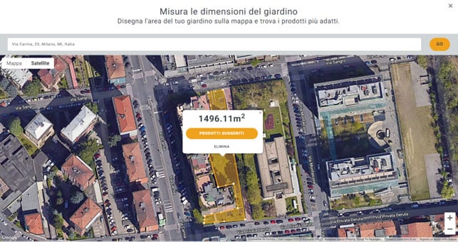 dimensioni giardino