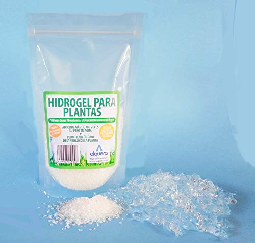 Alquera Idrogel per Piante, Granuli a Lunga trattenuta, Gel ad Acqua (200g)