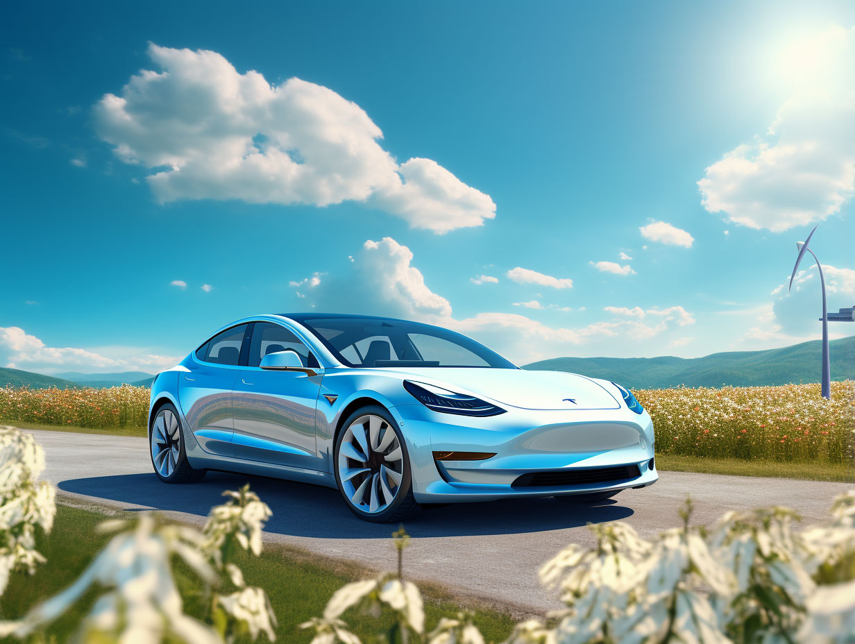 tesla giornata di sole