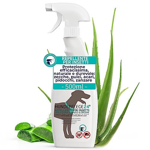 Hundepflege24 Spray antizecche, repellente contro insetti & rimedio anti...