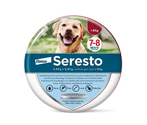Elanco Seresto Collare antiparassitario, Per cani oltre 8 kg, Elimina...