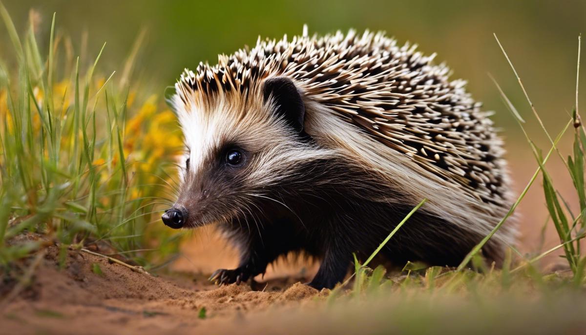 Image describing the diverse habitats of African hedgehogs, including savannas, forests, semideserts, and suburban areas.