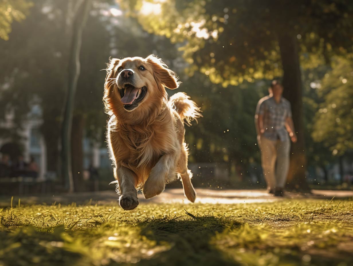 cane che corre