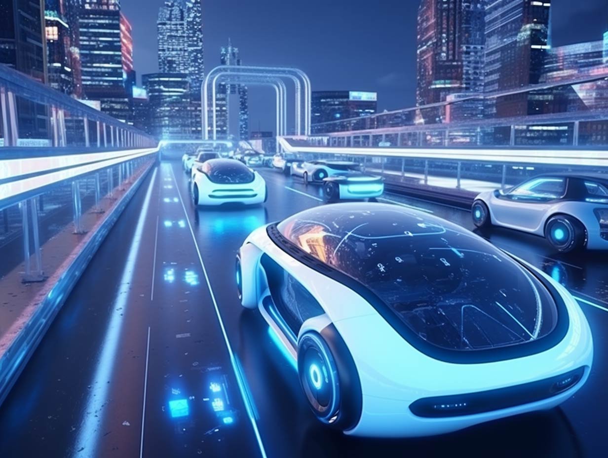 futuristic connected cars