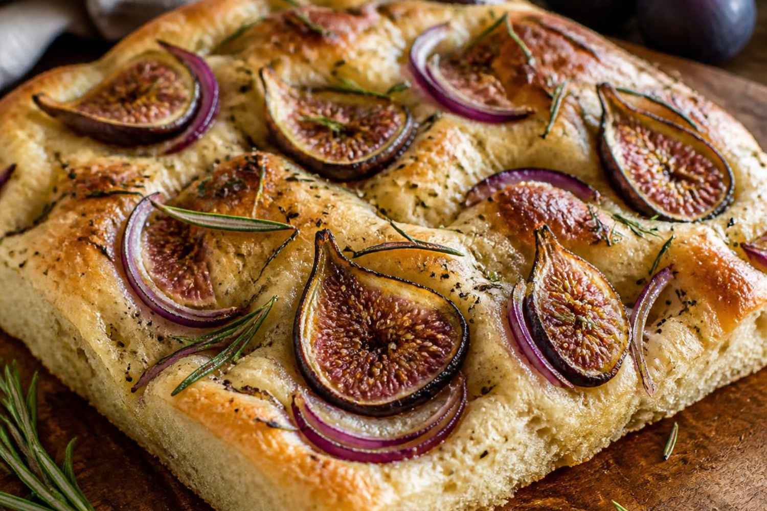 _Focaccine morbide con cipolla rossa, fichi e rosmarino