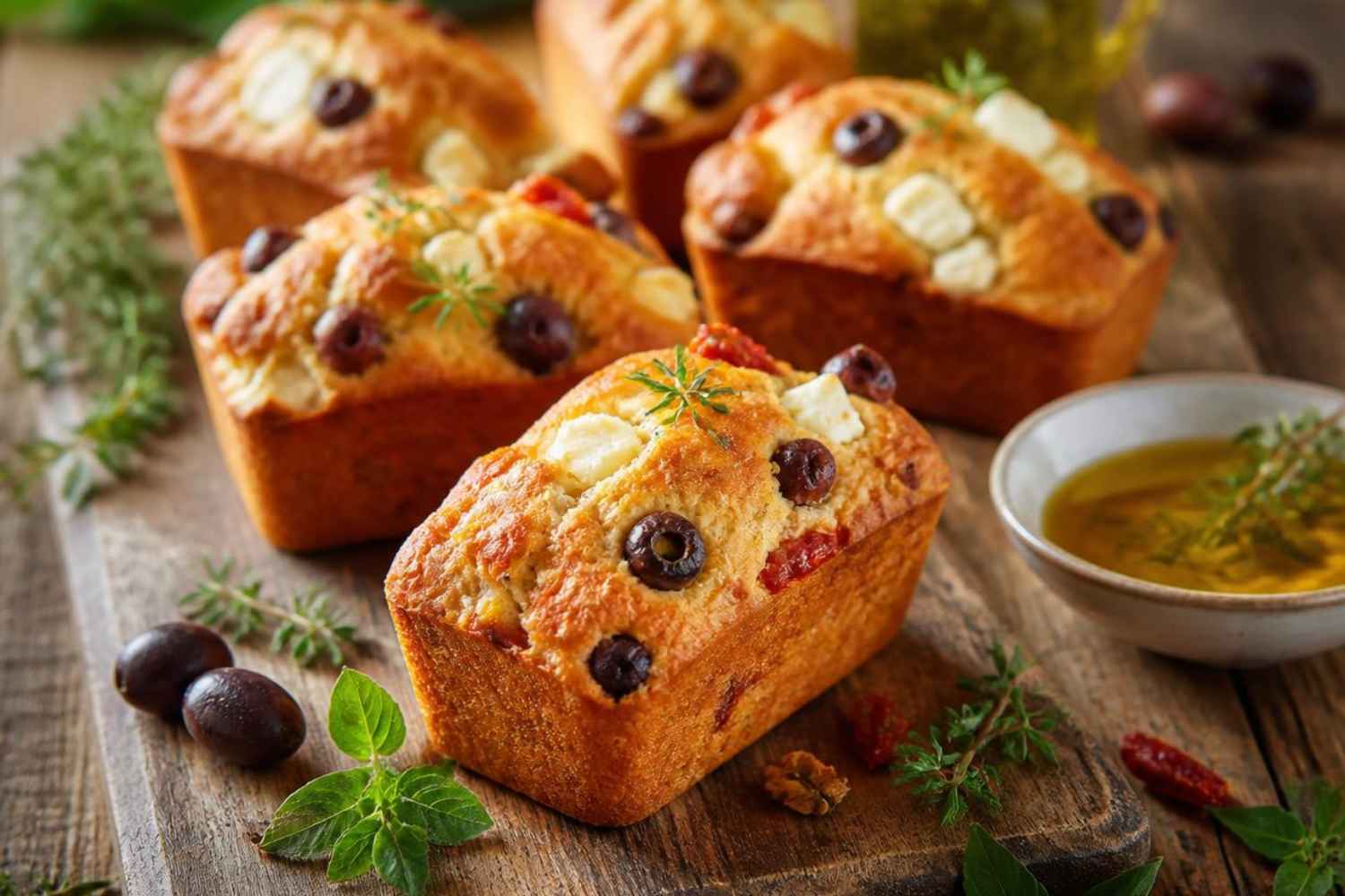 _Mini plumcake salati con olive, pomodori secchi e caprino (1)