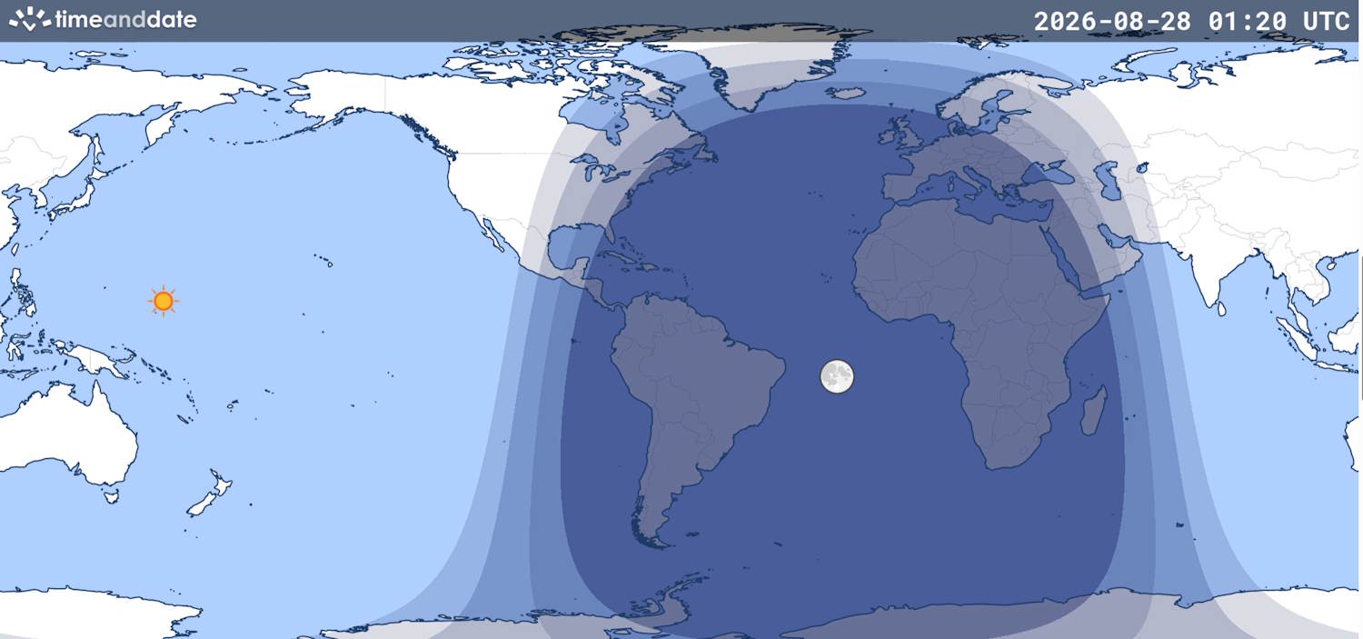 eclissi parziale luna 28 agosto 2026