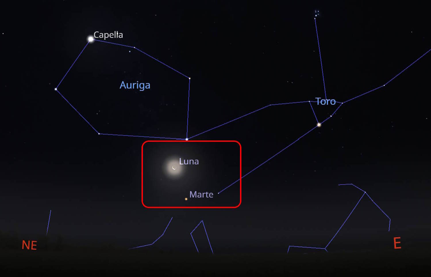 bacio luna marte