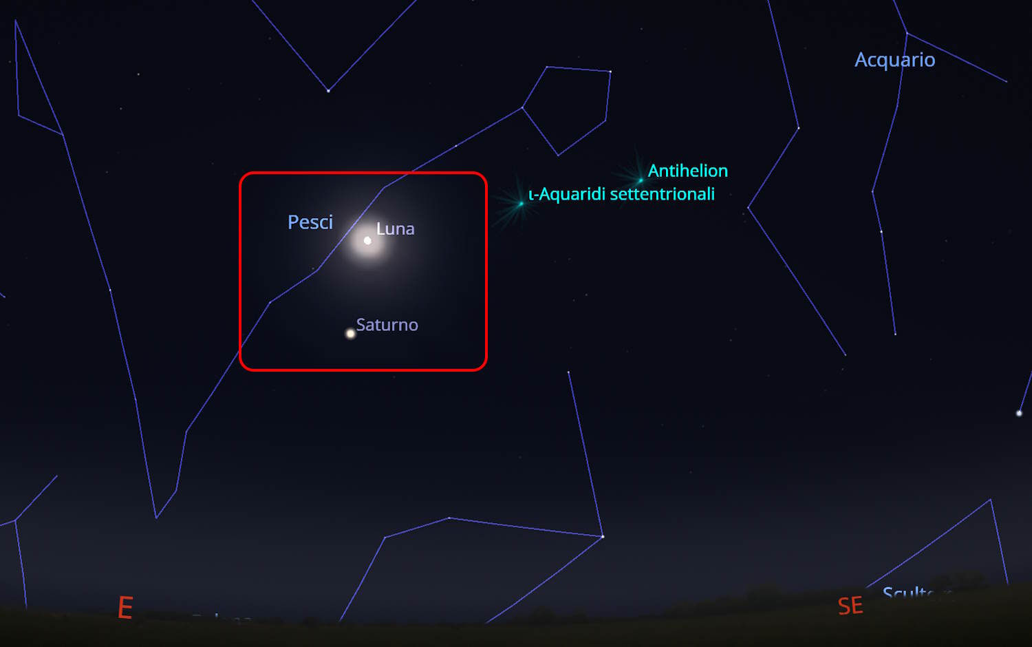 baci luna saturno
