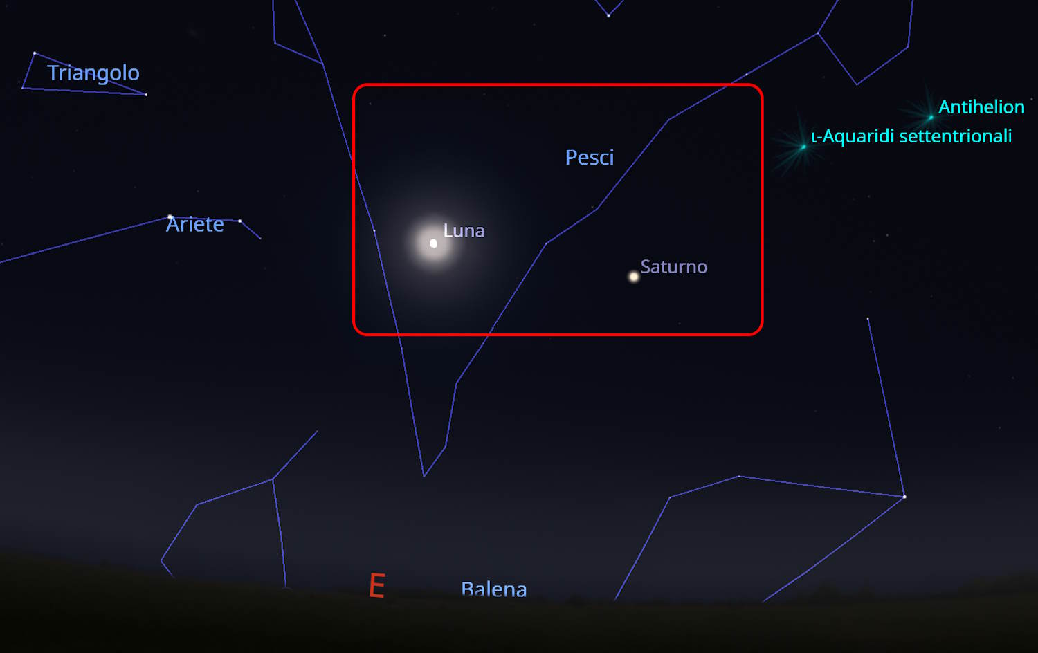 baci luna saturno