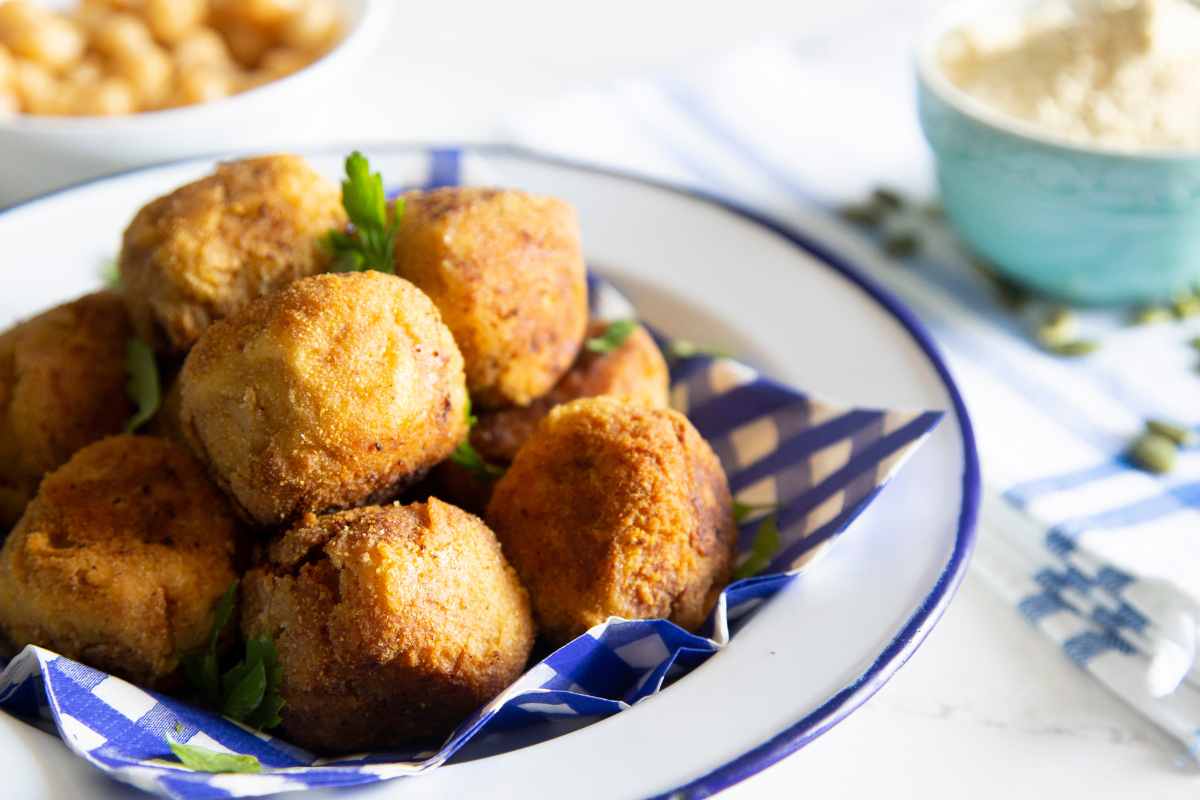 polpette di ceci al forno