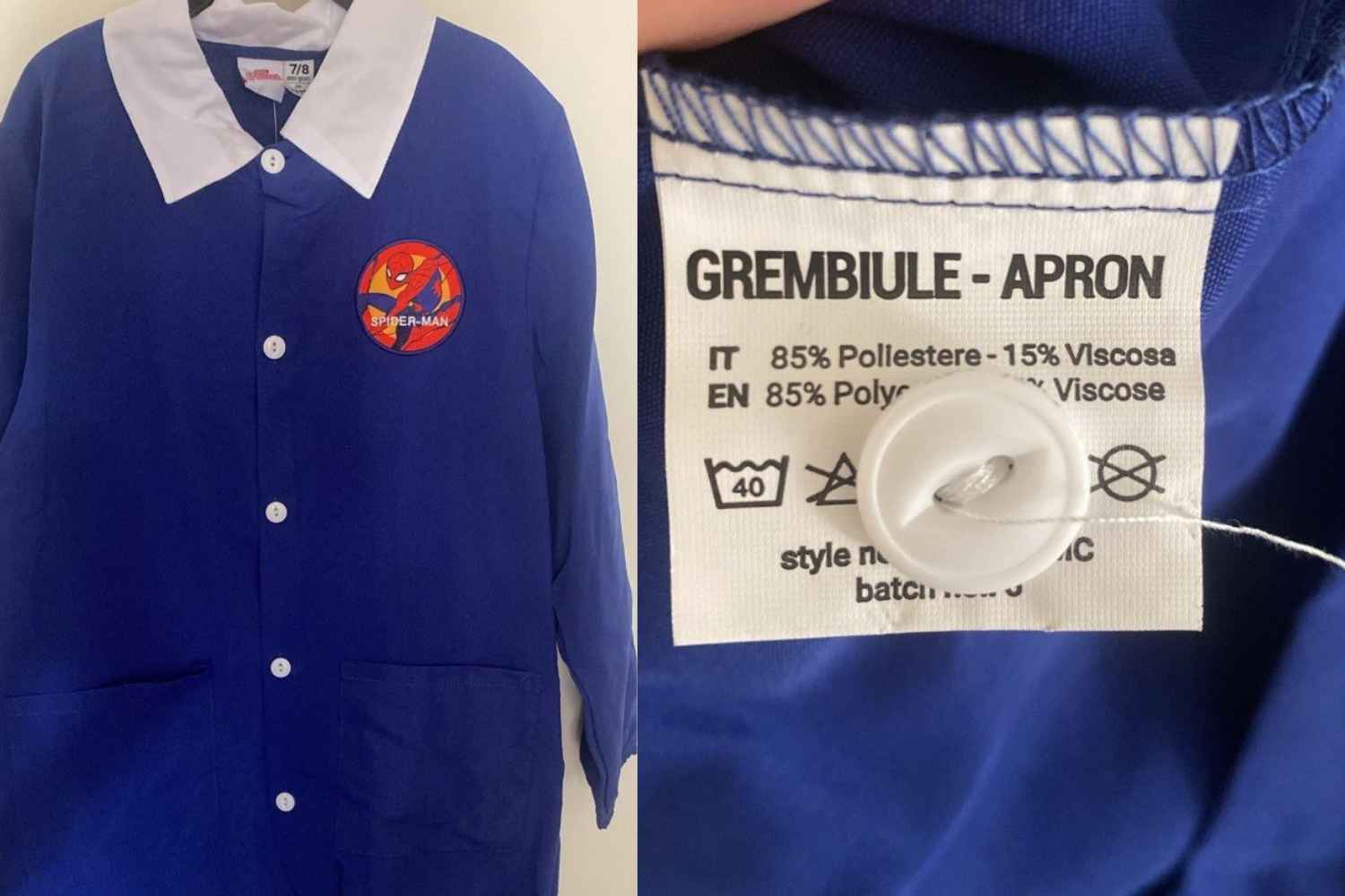 grembiule scolastico poliestere 2