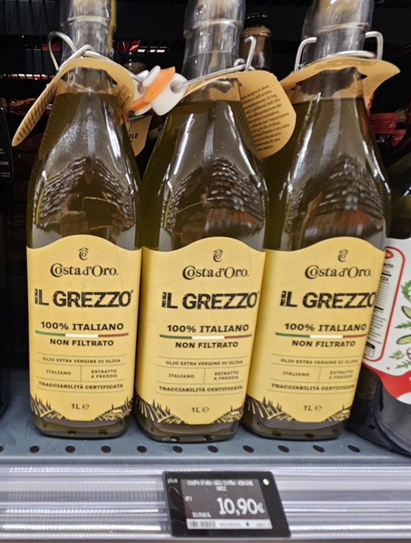 olio costa d'oro il grezzo