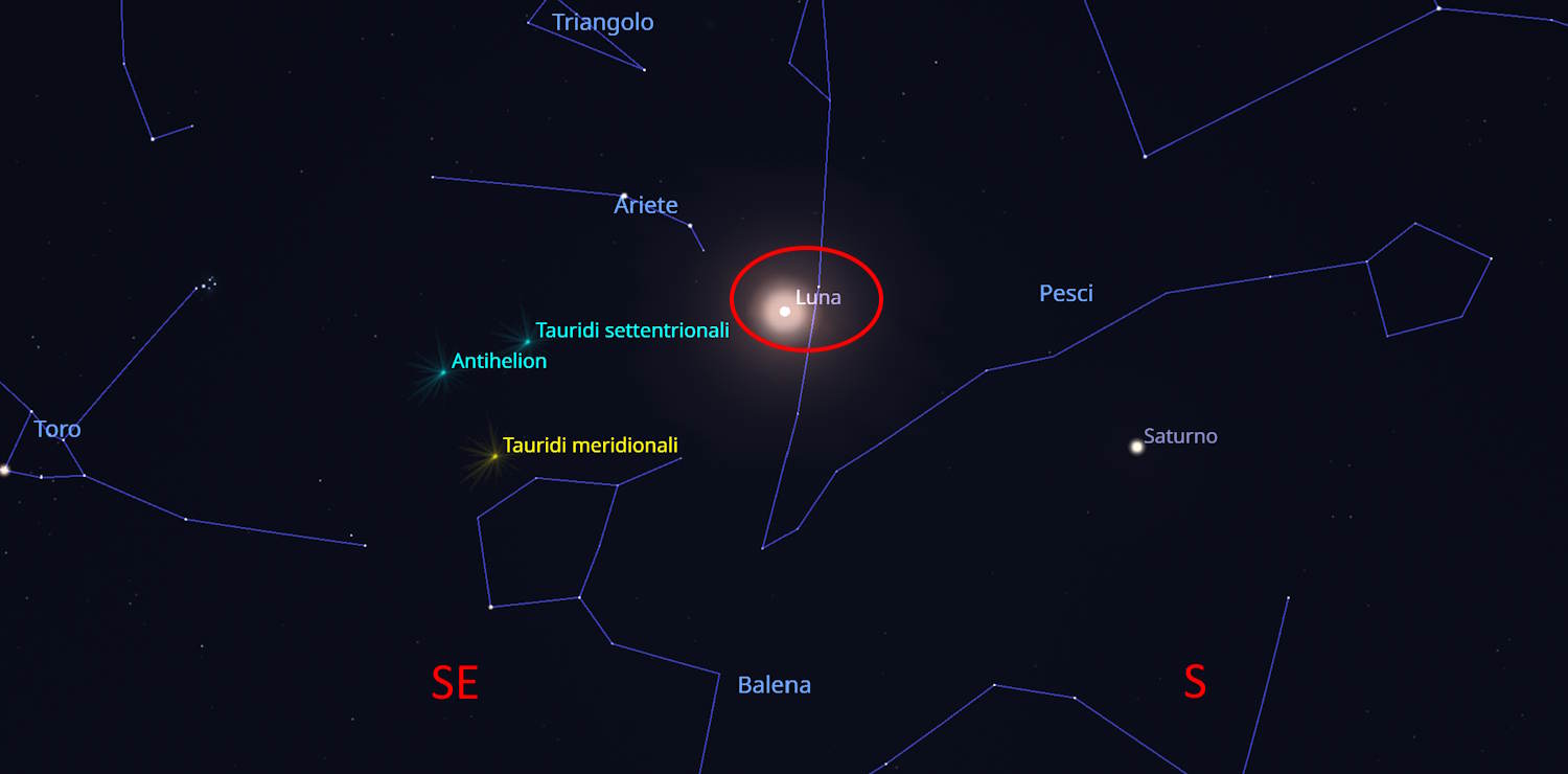 luna piena del cacciatore ottobre