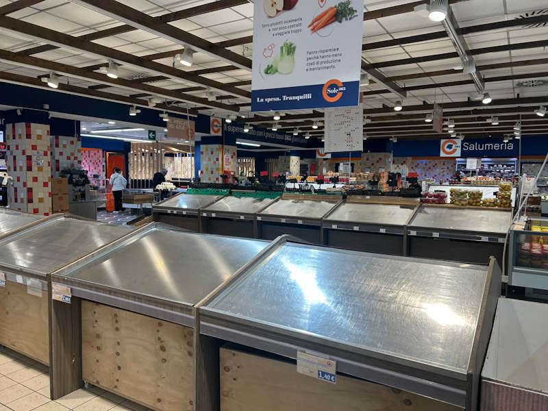 supermercati vuoti